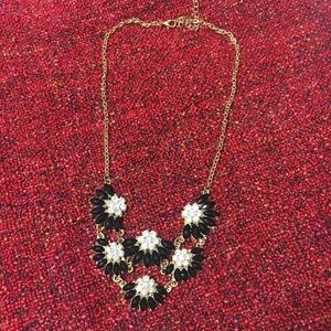 Black and white statement necklace